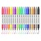 18 Assorted Color Permanent Markers,Fine Point Art Marker Pens Set for Adult Coloring Marking Doodling Painting on Plastic,Glass,Stone